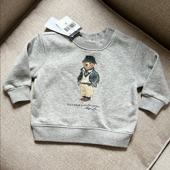 Polo Ralph Lauren Other - Polo by Ralph Lauren Kids Gray Bear Sweatshirt